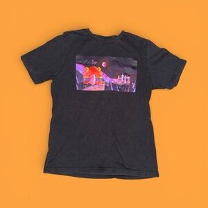 Fortnite Kids Size 10/12 100% Cotton Black Graphic T-Shirt with Colorful Design